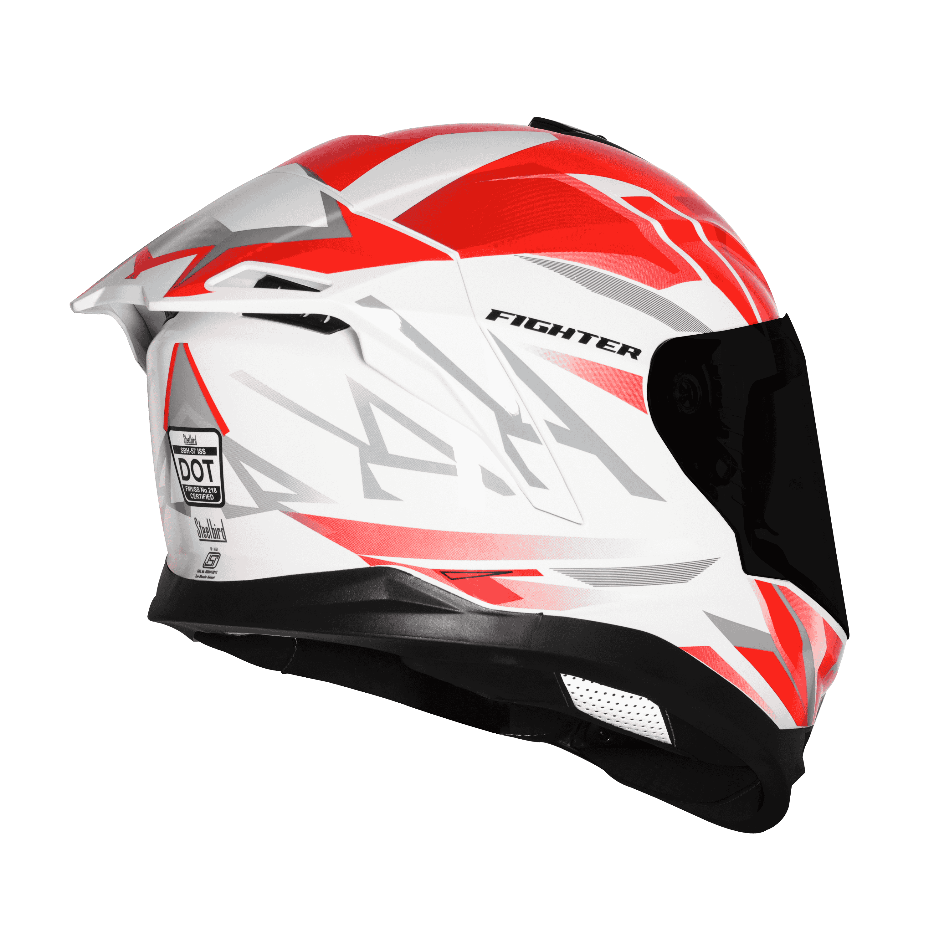 SBH-57 ISS FIGHTER F4 GLOSSY WHITE WITH RED